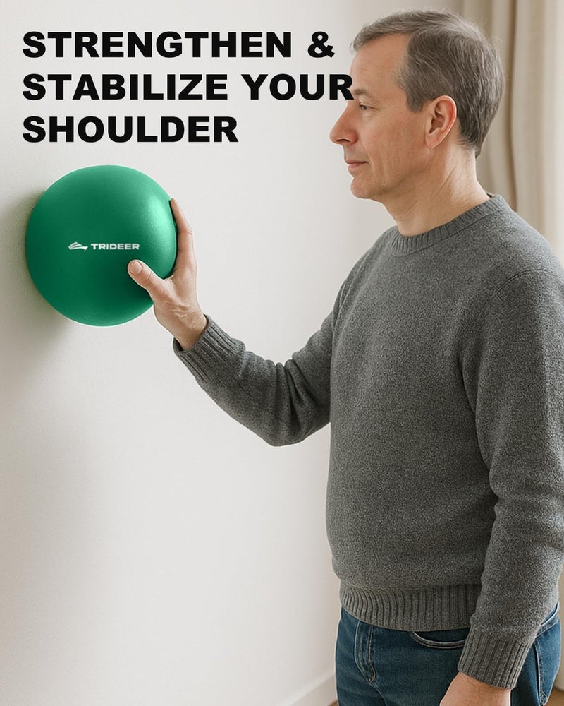 Trideer Exercise Balls Physical Therapy, 9 Inch Pilates Ball Between Knees for Physical Therapy, Mini Exercise Ball - Yoga Ball, Small Workout Balls for Core Strength and Back Support with Guide - Image 5